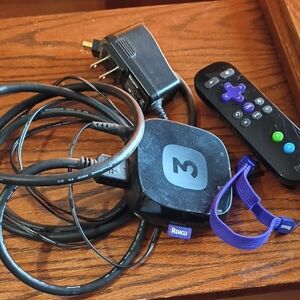 Roku Streaming Device with Black and Purple Accents
